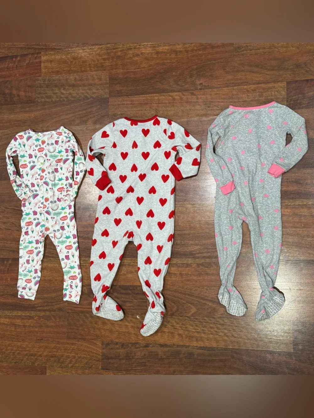 Carter's - Pajama Bundle in 2T - Fleece and Cotton, Zip Closure with Some Footed